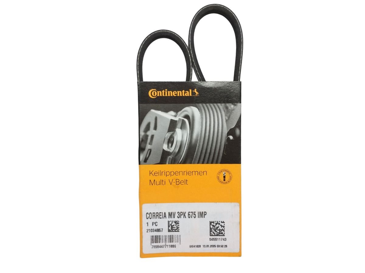 Correia Poly V Tucson E Sportage 2.0 16v 04>, Brava 1.6 16v 99/02, Marea 1.6 16v 06>, Palio, Siena E Strada 1.6 16v 96> Continental 3pk0675