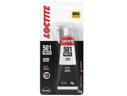 ADESIVO DE SILICONE PRETO 55G 501 LOCTITE 2937882