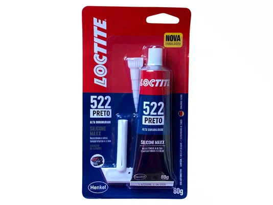 Adesivo De Silicone Preto 80g 522 Maxx Loctite 3014070 