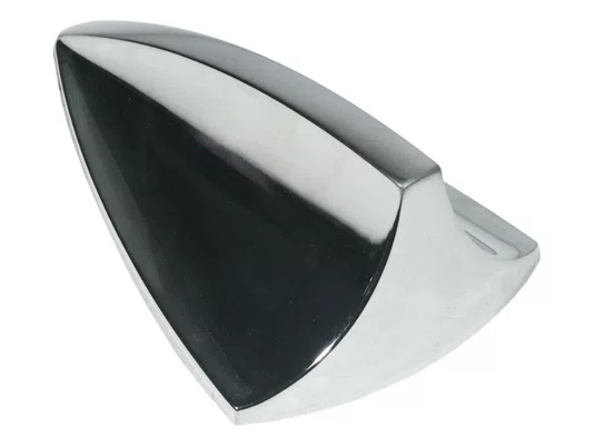 Antena Decorativa Cromada Modelo Tubarão - Pc Fix 9010
