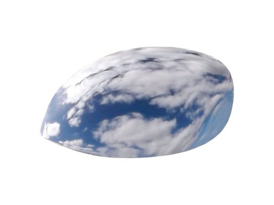 Aplique cromado para retrovisor C3 02, Peugeot 206 98 e Peugeot 207 07 SHEKPARTS 06.025 - Lado Esquerdo