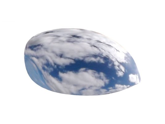 Aplique para retrovisor externo cromado C3 02, Peugeot 206 98 e Peugeot 207 07 SHEKPARTS 06.024 - Lado Direito