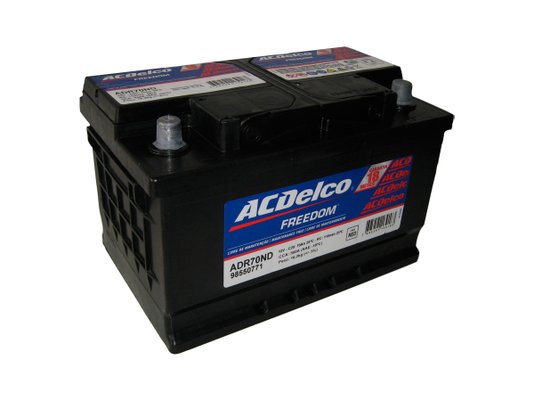 Bateria Ac Delco Adr70nd - Polo Direito Positivo - 70 Amperes