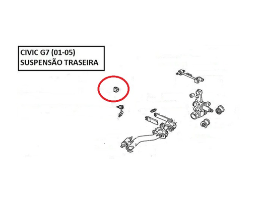 Bucha Da Barra Estabilizadora (honda) Civic 1.7 16v 01/07 Cbt 9891-5