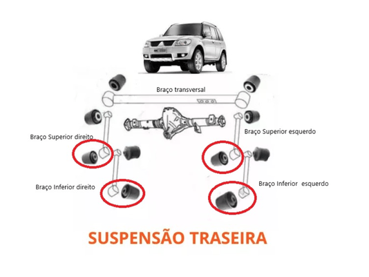 Bucha Dianteira Do Braço Pajero Io E Tr4 Mobensani Mb-1032
