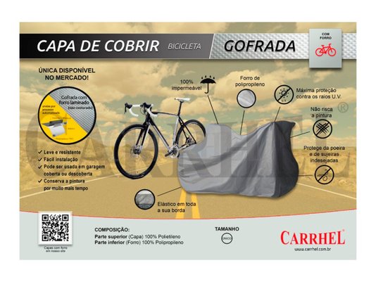 Capa Com Forro Para Bicicletas - Universal
