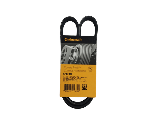 Correia Poly V Brava 1.6 16v 99>,doblo 1.6 16v 02/03, Marea 1.6 16v 06>, Palio, Siena E Strada 1.6 16v 03>,stilo 1.8 16v 02>,celta 1.0/1.4 01>,montana 1.4/1.8 04>, Meriva 1.8 16v 03/04continental 5pk0940 