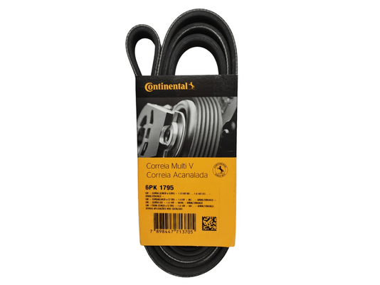Correia Poly V Celta, Corsa, Meriva, Montana, Tigra, Gol, Parati, Polo, Master Continental 6pk1795 