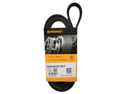 Correia Poly V Celta, Corsa, Meriva, Montana, Tigra, Gol, Parati, Polo, Master Continental 6pk1795 