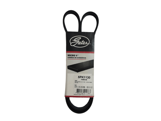 Correia Poly V  Doblo 1.4 8v 10/21,idea 1.4 11/16, Fastback,pulse E Renegade 1.3 16v Turbo 22>, Toro,commander E Compass 1.3 16v 21 Gates 5pk1130 