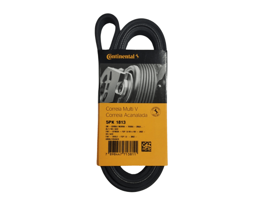 Correia Poly V Punto 1.8 8v 07> Corsa Classic 1.0/1.6 02>, Corsa Novo 1.4/1.8 02>, Meriva 1.8 8v 02>,montana 1.4 07> Montana 1.8 04> Continental 5pk1813
