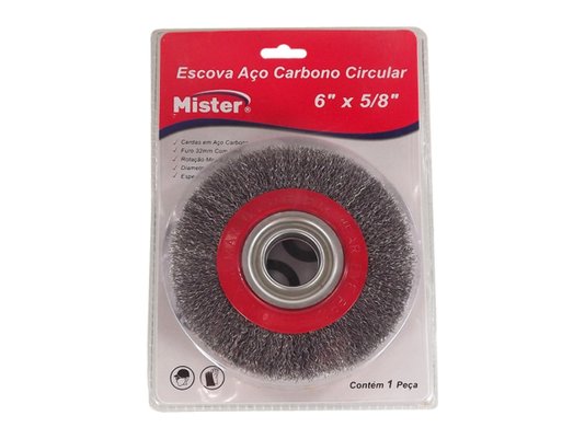 Escova De Aço Para Esmeril 32mm Mister 100192