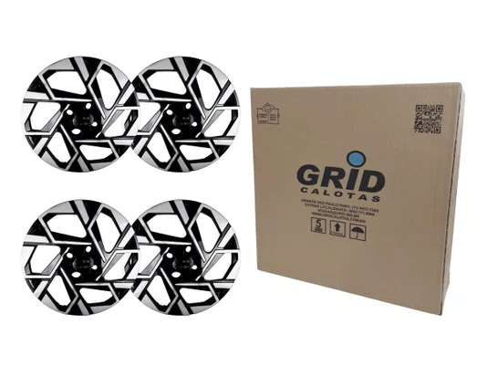 Jogo Calota Aro 15 - Hb20 E Hb20s 24> Grid Gr202cp-pbp-u