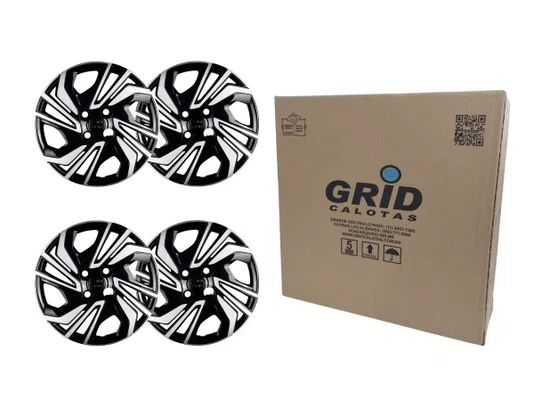 Jogo Calota Aro 15 - Onix E Onix Plus 23> Grid Gr 380cp-pbp-u