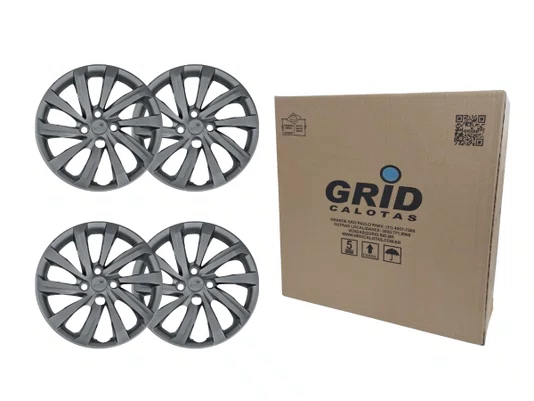 Jogo Calota Aro 15 - Strada Nova 21> Grid Gr167cp-gft-u