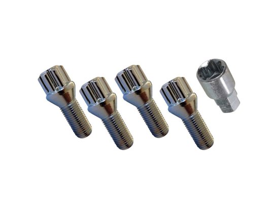 Jogo De Parafusos Antifurto Audi, Golf, Bora, New Beetle E Novo Fusca