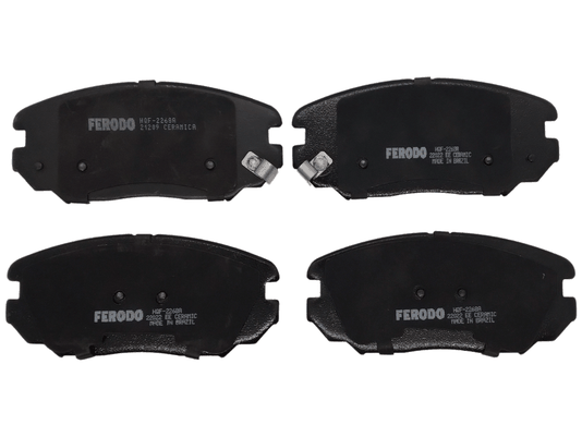 Jogo De Pastilha De Freio Azera 3.0/3.3 V6 07>, Equus 4.6 V8 08>, Sonata 2.0/3.3 05>, Amanti 3.5/3.8 V6 07/09 Ferodo Hqf-2268ac - Dianteiro