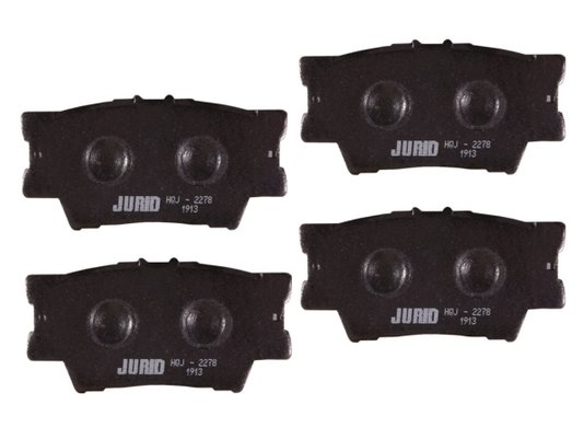 Jogo De Pastilhas De Freio Es 350 3.5 07/09, Camry 06>, Corolla Cross 21>, Rav 2.0 16v 12/15, Rav4 2.4 16v 06> Jurid Hqj-2278 - Traseira
