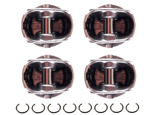 Jogo De Pistões Do Motor Com Anéis Mahle Metal Leve Spa9786 0.50