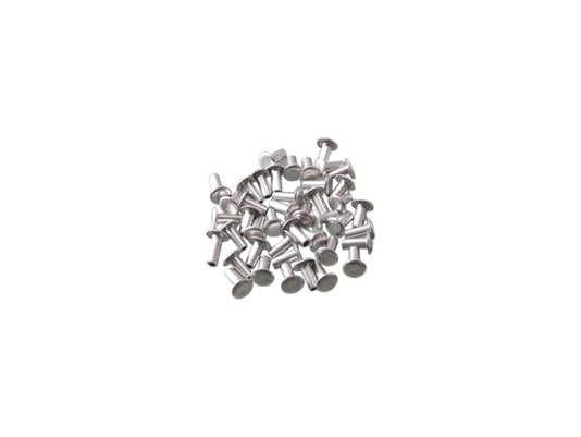 Jogo De Rebites Para Lonas De Freio 4x6mm 40 Unidades