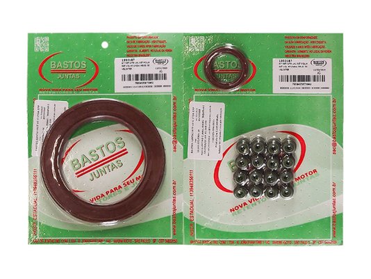 Jogo De Retentores Do Motor Hb20 E Veloster 12>, I30 13>, Kia Cerato E Soul 09> Bastos 1350187