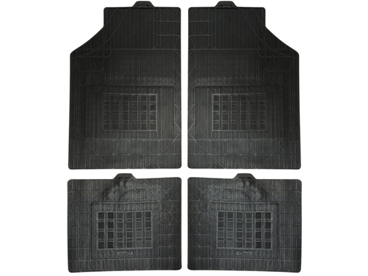 Jogo De Tapetes De Borracha Universal  Potenza Parts 01.0001.01 - 04 Peças 