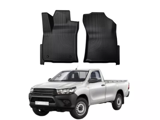 JOGO DE TAPETES TIPO BANDEJA TOYOTA HILUX CABINE SIMPLES 2P 16/26