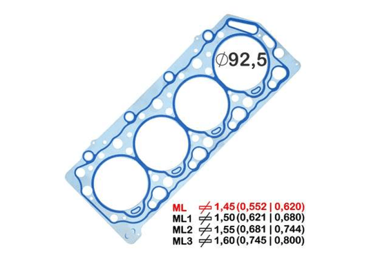 Junta De Cabeçote, Hyundai Hr E L-200 98>, L-200 Sport 04>, L-200 Outdoor 07>, L-300 86> E Pajero Sport Bastos 151570ml