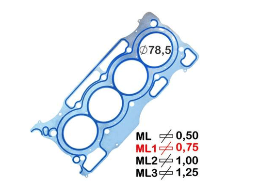 Junta Do Cabeçote, Kiks 16>, March E Versa 11>, Captur, Duster, Logan E Sandero 16>, Bastos 15156005ml1