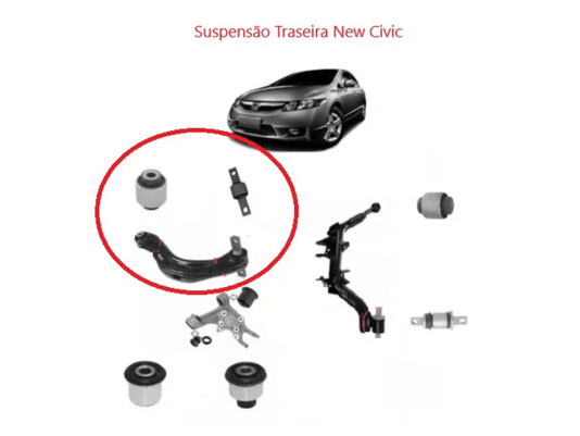 Kit De Buchas Do Braço Tensor Civic 06/11 Cgr 9882-5