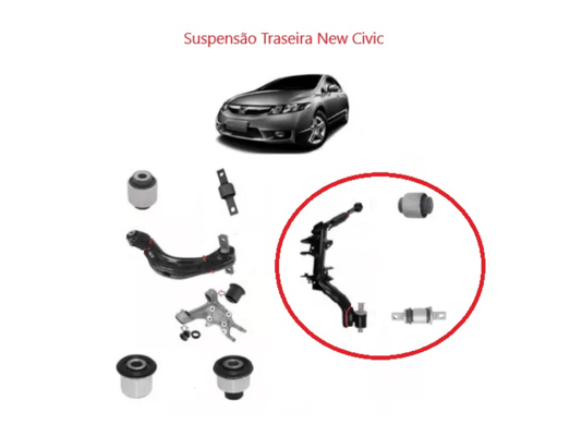 Kit De Buchas Do Eixo Traseiro Honda Civic Cgr 9885-5