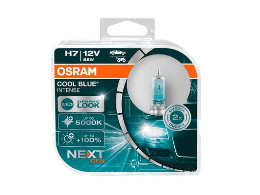 Kit De Lâmpadas Cool Blue Intense H7 55 Watts Osram  64210cbn
