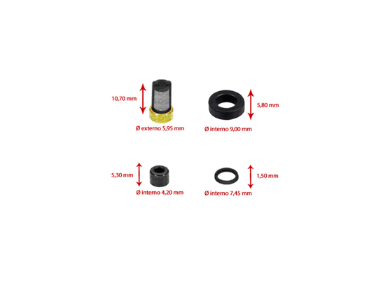 Kit Para Bico Injetor Corolla, Fielder 16v Ds-1261