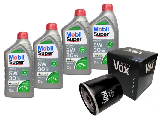 Kit Troca de Óleo 5W30 e Filtro de Óleo Onix 1.0 12V Montana 1.2 12V, Tracker 1.0,1.2 12V