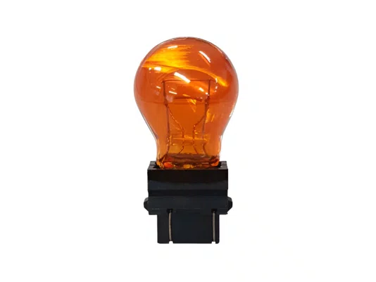 Lampada Com Base De Plastico Ambar 2 Polos Pingo Grande 12 Volts 5/21 Watts Gauss Gl3157a