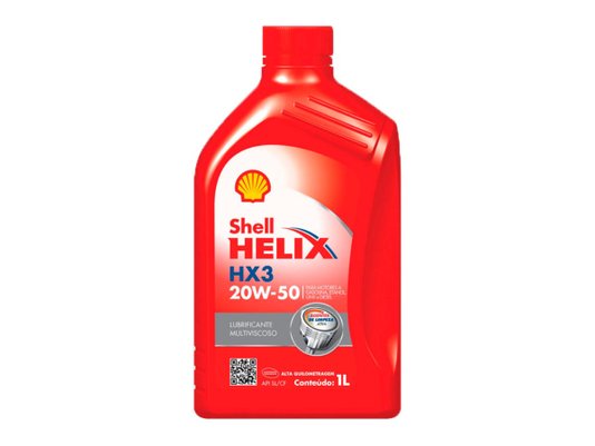 Óleo Lubrificante Mineral - Shell Helix Hx3 Sae 20w-50 Sl - 1 Litro
