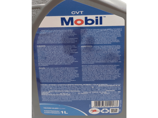 Óleo Lubrificante Para Transmissão Automática Mobil Cvt -  1 Litro