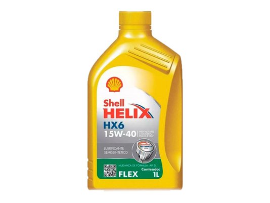 Óleo Lubrificante Semissintético - Shell Helix Hx6 Sae 15w-40 Sl - 1 Litro