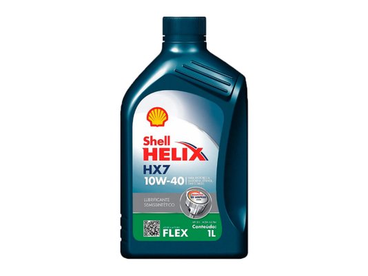 Óleo Lubrificante Semissintético - SHELL HELIX HX7 SAE 10W-40 SN - 1 Litro