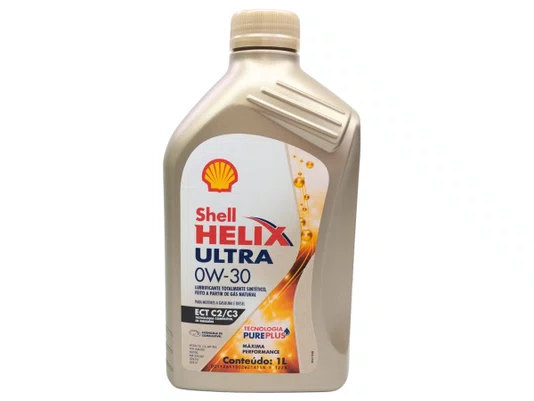 Óleo Lubrificante Sintético Para Motores Gasolina E  Diesel Com Filtro De Partículas - Shell Hx Ultra Sae 0w- 30 Sn - 1 Litro