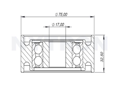 Polia Da Correia Poly V Hilux 05> Nytron 2063