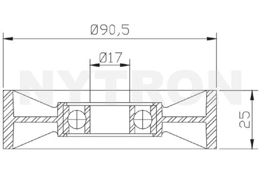 Polia Da Correia Poly V Xantia, Xsara, Peugeot 306, 405 E 406 Nytron 1146