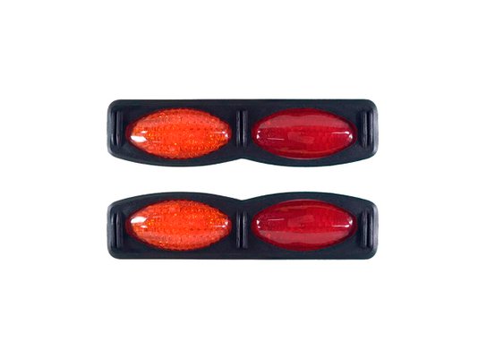 Protetor Lateral Flexível Para Porta Vermelho E Laranja 