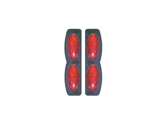 Protetor lateral para porta com dois refletores vermelhos