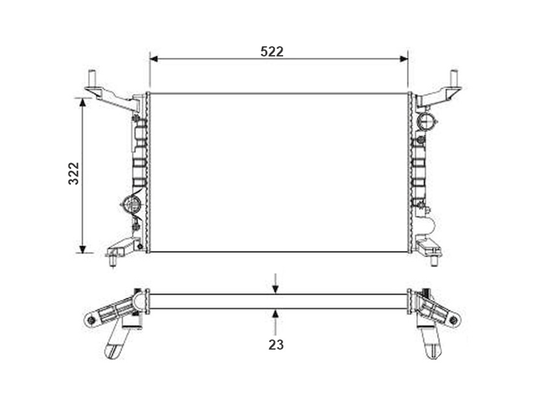 Radiador Celta E Prisma 06> Notus Nt-20752.523