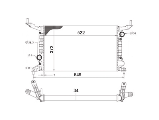 Radiador Celta E Prisma 06> Notus Nt-22224.534