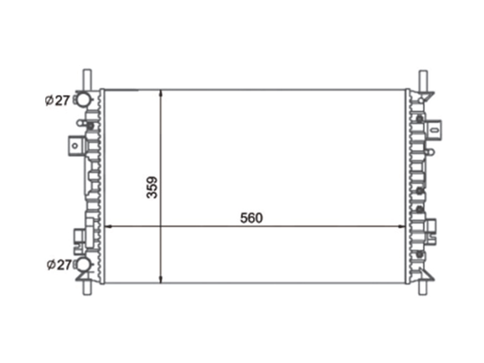 Radiador Ecosport E Fiesta Amazon 03> Notus Nt-7137.523