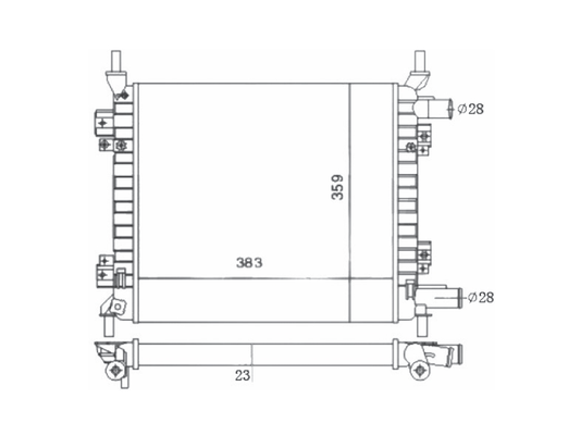 Radiador Ford Ka 00/08 Notus Nt-7125.523