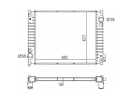 Radiador Ford Ranger 98/05 Notus Nt-7213.126