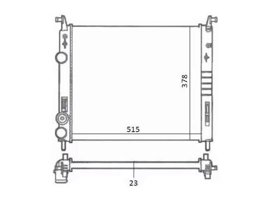Radiador Idea 06>, Palio, Siena E Strada 01> Notus Nt-7091.523